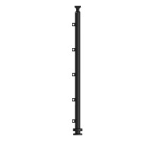 Hliníkový stĺpik HR 40mm 100/5 horné kotvenie na skrutky Black